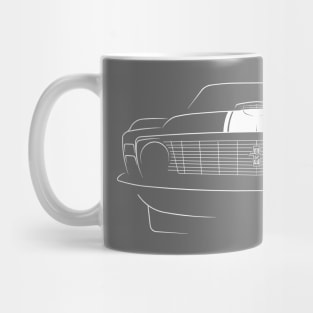1970 Ford Mustang Boss 302 - front stencil, white Mug